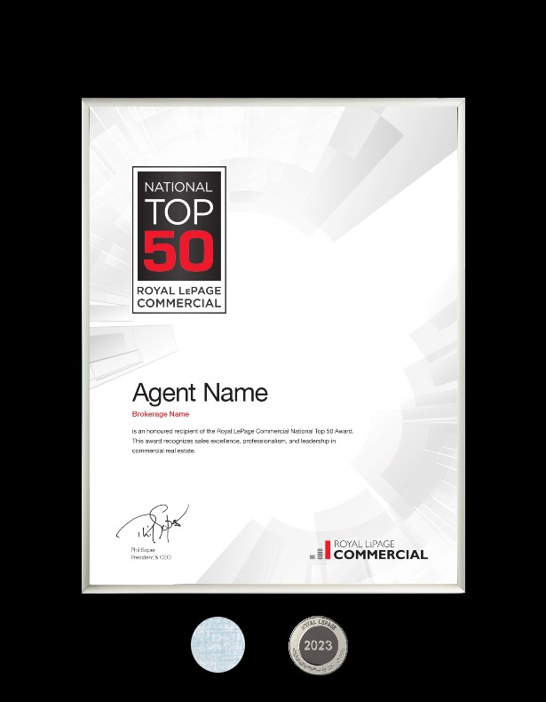 Refill - Royal LePage Commercial National Top 50 Award